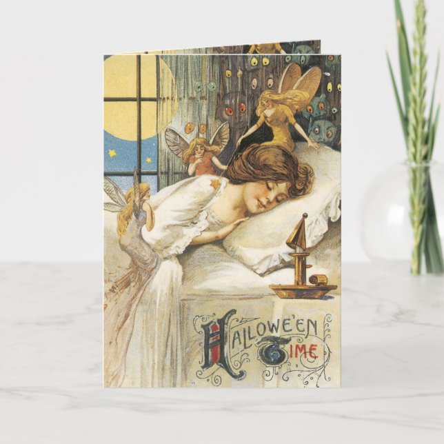 Carte Halloween vintage (Devant)