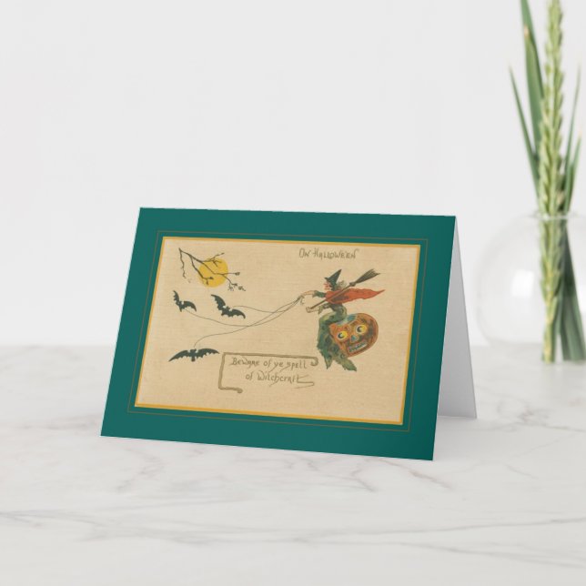 Carte Halloween vintage (Devant)