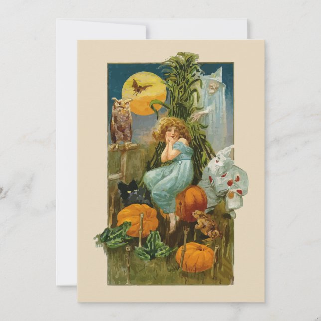Carte Halloween vintage (Devant)