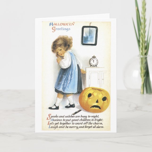 Carte Halloween vintage (Devant)