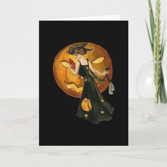 Carte Halloween vintage (Devant)