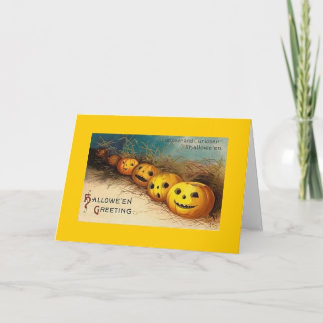 Carte Halloween vintage (Devant)