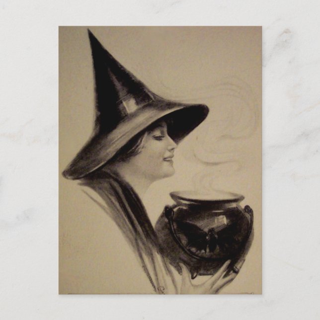 Carte Halloween vintage (Devant)