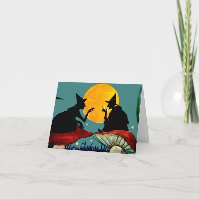 Carte Halloween vintage (Devant)