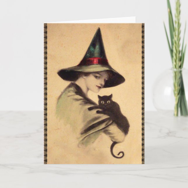 Carte Halloween vintage, vers 1920 (Devant)