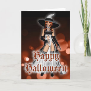 Carte Halloween Witch Happy Halloween Greeting Card 2