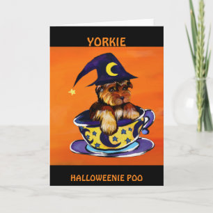 Carte Halloween Yorkie Poo