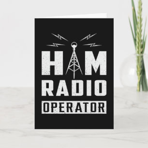 Carte HAM Radio Fréquence Opérateur Antenne Amateur Cade