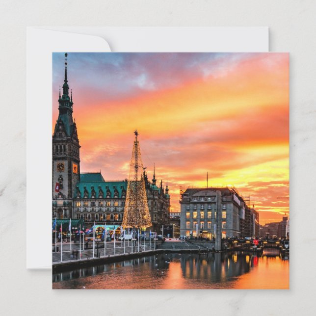 Carte Hambourg, Allemagne Photographie de paysage pittor (Devant)