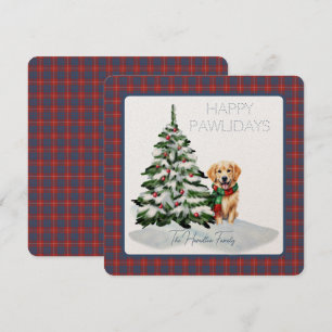 Carte Hamilton habiller Tartan antique Happy Pawlidays C