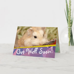 Carte Hammyville - Jolie Hamster Soyez Bien Bientôt Cart