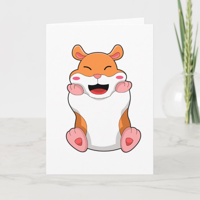 Carte Hamster à joues rouges (Devant)