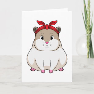 Carte Hamster avec Bandana