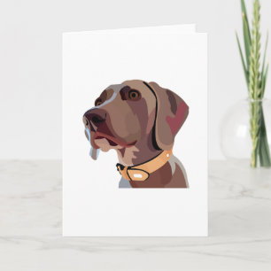 Carte Handsome Male Weimaraner - any occasion card.