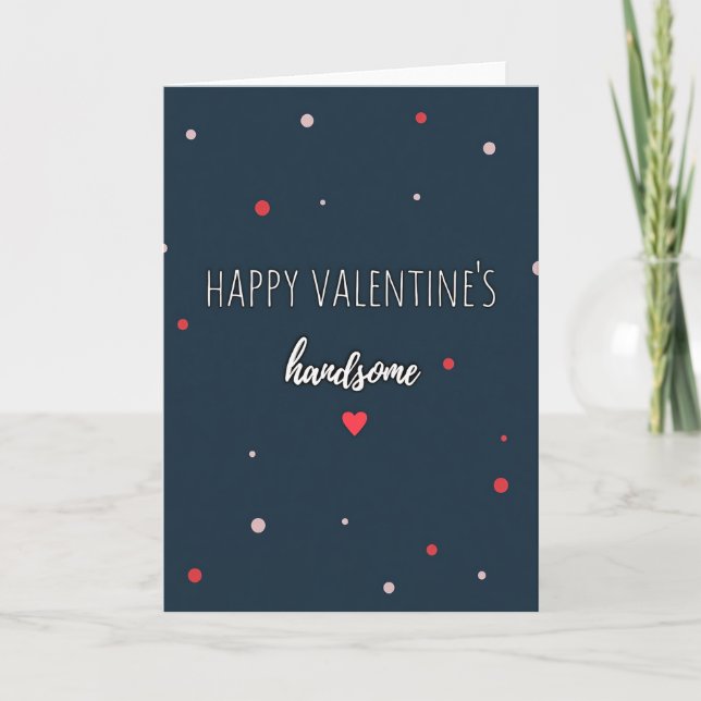 Carte Handsome Valentines Graphic Card (Devant)