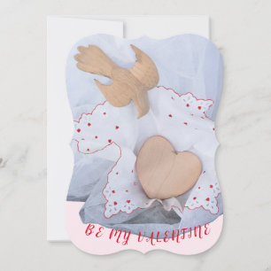 Carte Hanky, rouge, coeur, colombe jolie Saint Valentin
