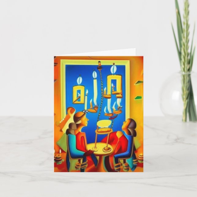 Carte Hanoukka 6 (Devant)