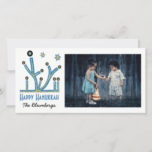 Carte Hanoukka "Menorah Bling"