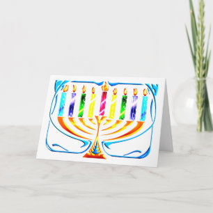 Carte : Hanoukka Menorah - Chanukah Menorah