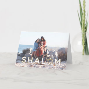 Carte Hanoukka Shalom Star - Plié