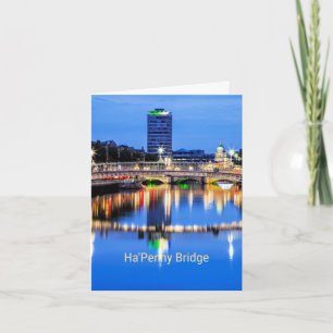 Carte Ha'Penny Bridge, Dublin, Irlande