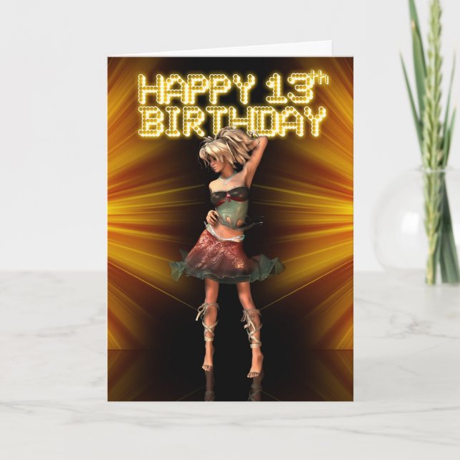 Carte Happy 13th Birthday Teenager (Devant)