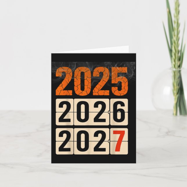 Carte Happy 2026 2027 New Year Funny 67 Meme Six Seven M (Devant)