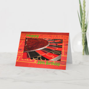 Carte Happy 39th Birthday Roulette Wheel