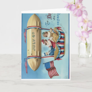 Carte Happy 4th of July Greeting Card