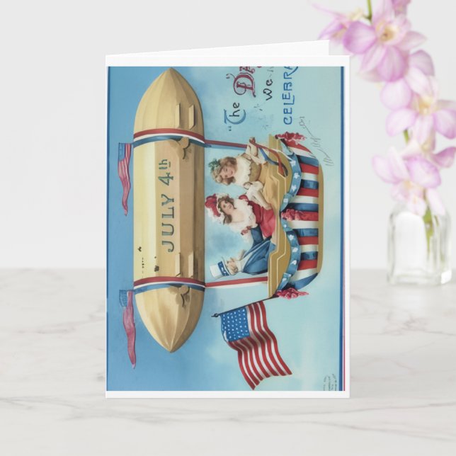 Carte Happy 4th of July Greeting Card (Orchidée)
