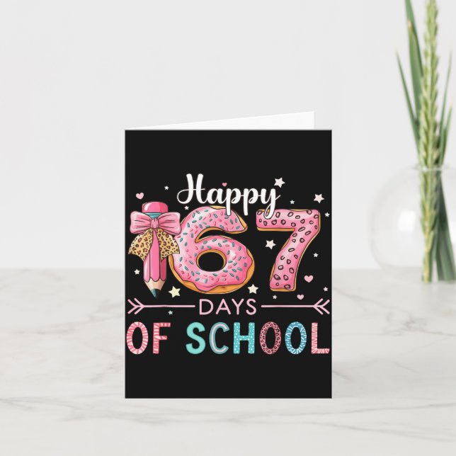 Carte Happy 67 Days Of School Six Seven Meme Boy Girl Te (Devant)