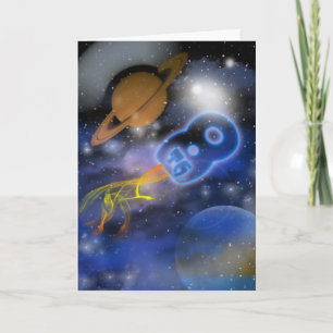 Carte Happy 8th Birthday Plantet's Boy, Outerspace