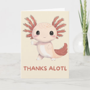 Carte Happy Anniversary Cute Funny Simple Axolotl Card