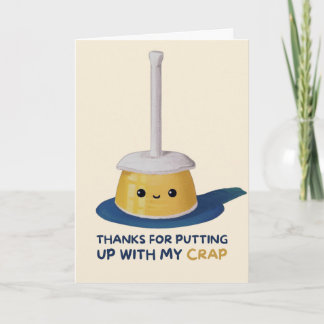 Carte Happy Anniversary Cute Funny Simple Plunge Card