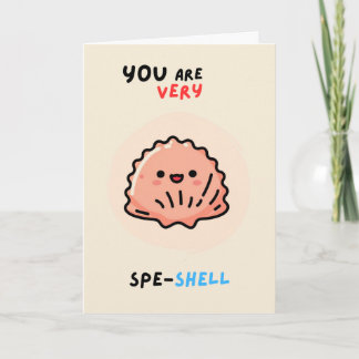 Carte Happy Anniversary Cute Funny Simple Shell Card
