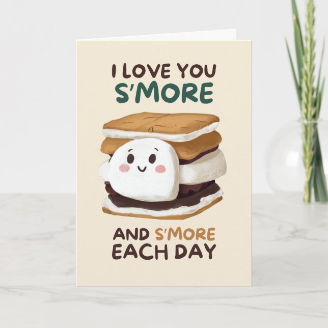 Carte Happy Anniversary Cute Funny Simple Smore Card (Devant)