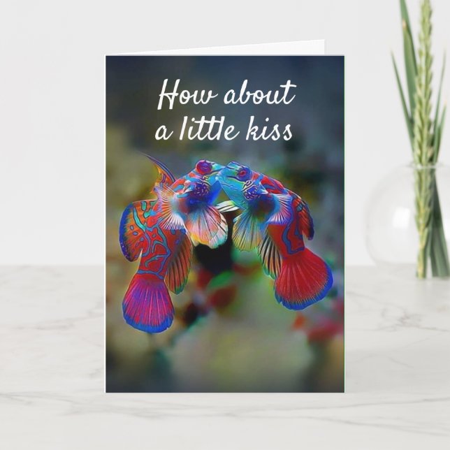CARTE HAPPY **ANNIVERSARY** KISS OR TWO FOR "YOU" (Devant)