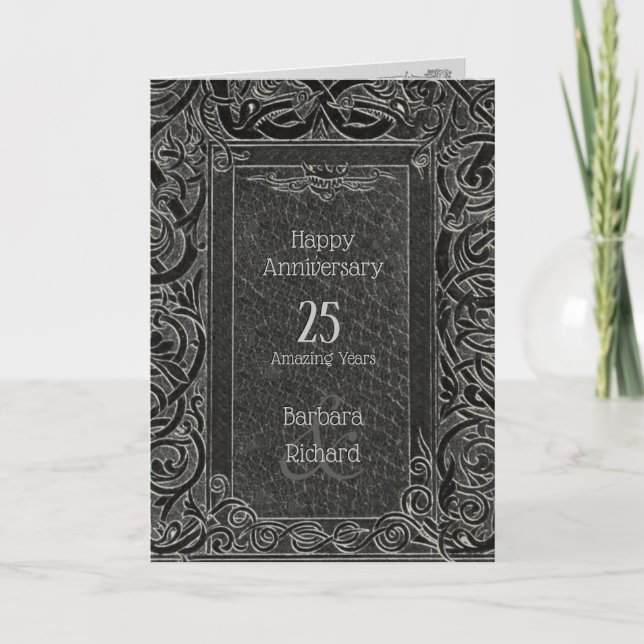Carte Happy Anniversary (personnalisable) (Devant)