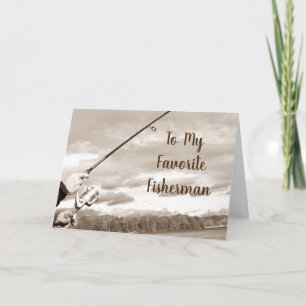 CARTE HAPPY ANNIVERSARY TO MY *FAVORITE FISHERMAN*