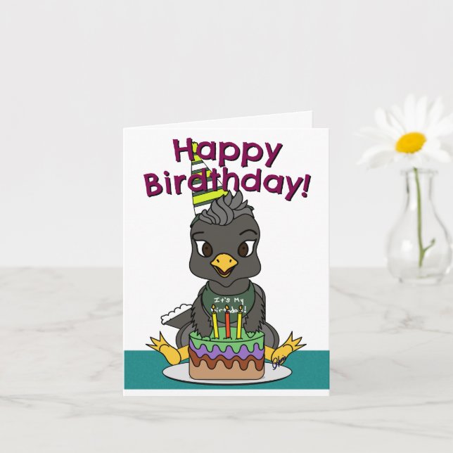 Carte Happy Birdthday Greeting Card (Petite plante)