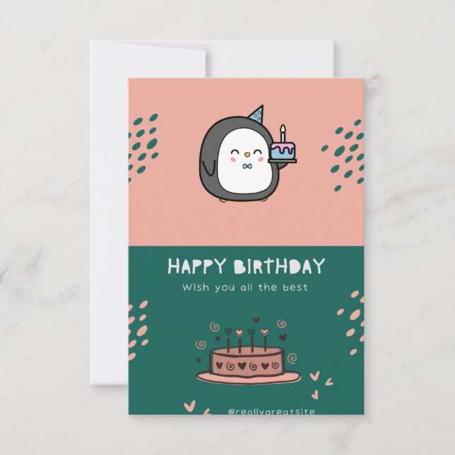 Carte  happy Birthday (Devant)