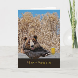Carte Happy Birthday Bear