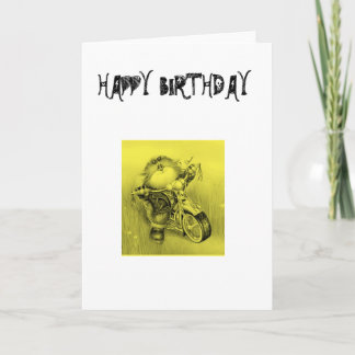 CARTE HAPPY BIRTHDAY BIKER CARD