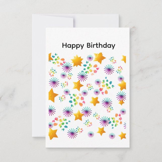 Carte Happy Birthday Card (Devant)