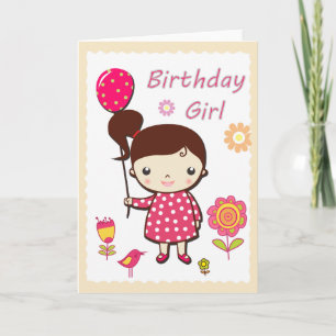 Carte Happy Birthday Card: Birthday Girl
