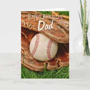 Carte Happy Birthday Dad Baseball with Mitt