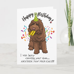 Carte Happy Birthday from Your Labradoodle Buddy