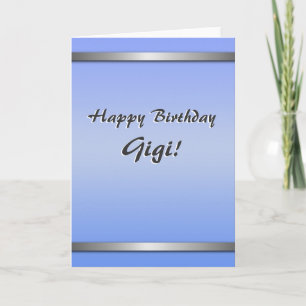 Carte Happy Birthday Gigi card