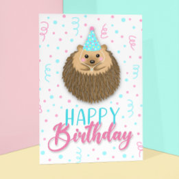 Carte Happy Birthday Hedgie