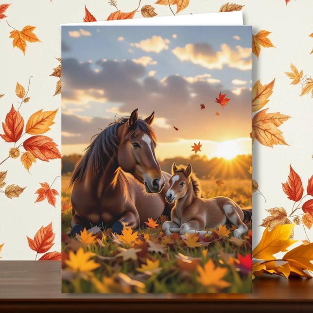 Carte Happy Birthday Niece | Horse Themed (Créateur téléchargé)